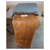 Shoe fitting stool with Upholstered Seat