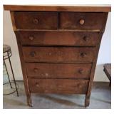 Wooden Chest of Drawers with Five Drawers
