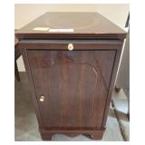 Wooden Side Cabinet with Inlaid Top