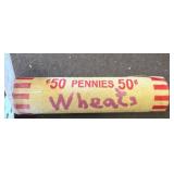 Paper Roll of Wheat Pennies