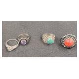 Rings with Stone Accents