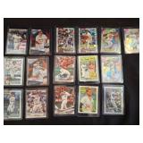 Baseball Trading Card Collection in Sleeves
