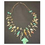Zuni-Style Multi-Strand Fetish Heishi Necklace