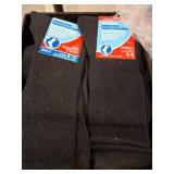 Black Diabetic Crew Socks