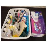 Household Cleaning and Art Supply Assortment