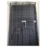 Foldable Black Metal Dog Crate Panel