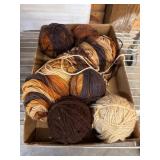Yarn Balls in Earth Tones