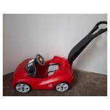 Red Toy Push Car with Black Handle