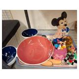 Ceramic Mickey Mouse Bowl, and Collectibles