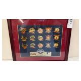 Framed MLB Turner Field Collector Pin Set