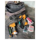 Bostitch Nailers with Nails and Tool Bag