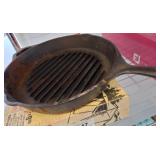 Lodge Cast Iron Grill Pan and Ronson Camp Stove