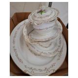 Hira Fine China Dishware Set, Ridgewood Pattern