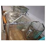 Glass Storage Jars and Assorted Glassware