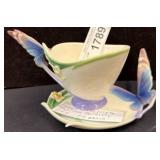 Franz Porcelain Butterfly Cup and Saucer