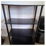 Black Four-Shelf Unit
