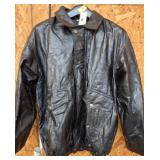 Black Leather Jacket, XL, by Interpro Manufacturin