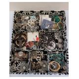 Costume Jewelry in Divided Tray