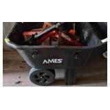 Ames Wheelbarrow With Assorted Tools