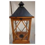 Wood and Metal Lantern by LuLu & Co.