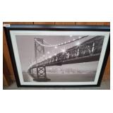 Framed Bridge Photo Print, 44x32
