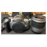 Canon EOS Rebel G Film Camera with Lens and Bag