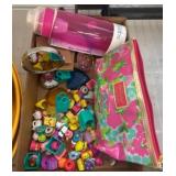 Toys with Floral Cosmetic Bag