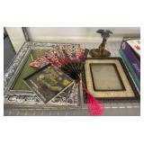 Frames, Decorative Fans, and Figurine