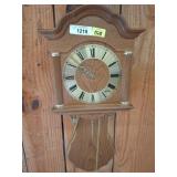 Hermle Wooden Wall Clock with Pendulum