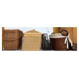 Wicker and Wire Storage Baskets