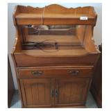 Lane Wooden Cabinet With Mirror Hutch