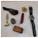 Watches, Knife, Money Clip, and Accessories
