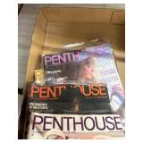 Penthouse Magazines in Box