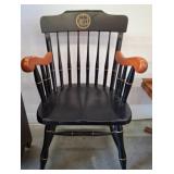 Black NYU Windsor Chair With Commemorative Plaque