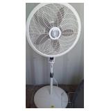 Lasko White Oscillating Floor Fan With Timer