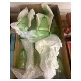 Green Glass Stemware