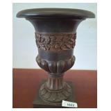 Bronze-Colored Decorative Urn, 11x15
