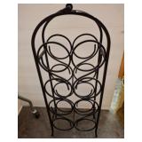 Metal Wine Rack with Arched Top Design