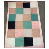 Patchwork Quilt with Pastel Tones