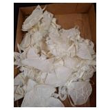 White Lace Angel Ornaments