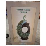 Lighted Peacock Fountain in Original Box