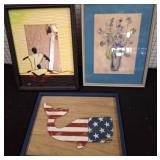 Three Framed Artworks