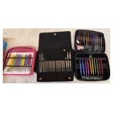 Knitting Needle Sets in Cases