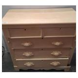 Wooden Chest of Drawers With Decorative Pulls