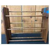 Wooden Rack With Slatted Design