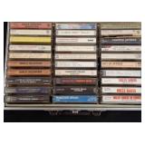 Cassette Tape Collection in Carrying Case