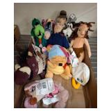 Plush Toys Featuring Various Characters