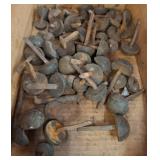 Rusted Metal Railroad Spikes