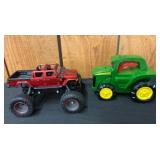 Toy Truck and John Deere Tractor Set