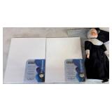 Nun Doll and Two Winsor & Newton Canvases